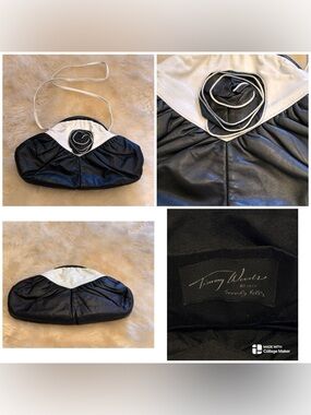 Rare 1977 Timmy Woods of Beverly Hills Leather Evening Handbag Purse